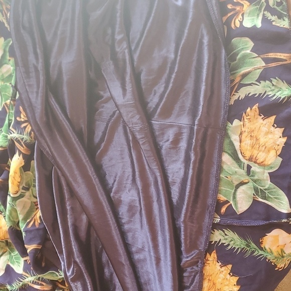 Hawaiian Themed Graphics Long Sleeve Maxi Lined Flowing Sz. 2X Dress - Picture 8 of 15